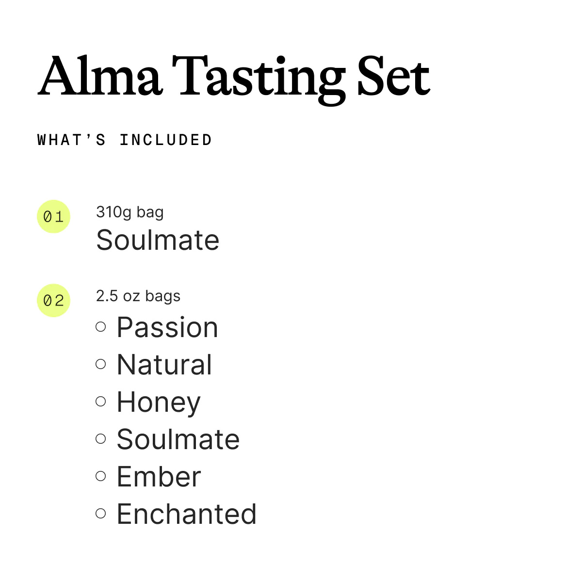 Alma Tasting Set - Image 2
