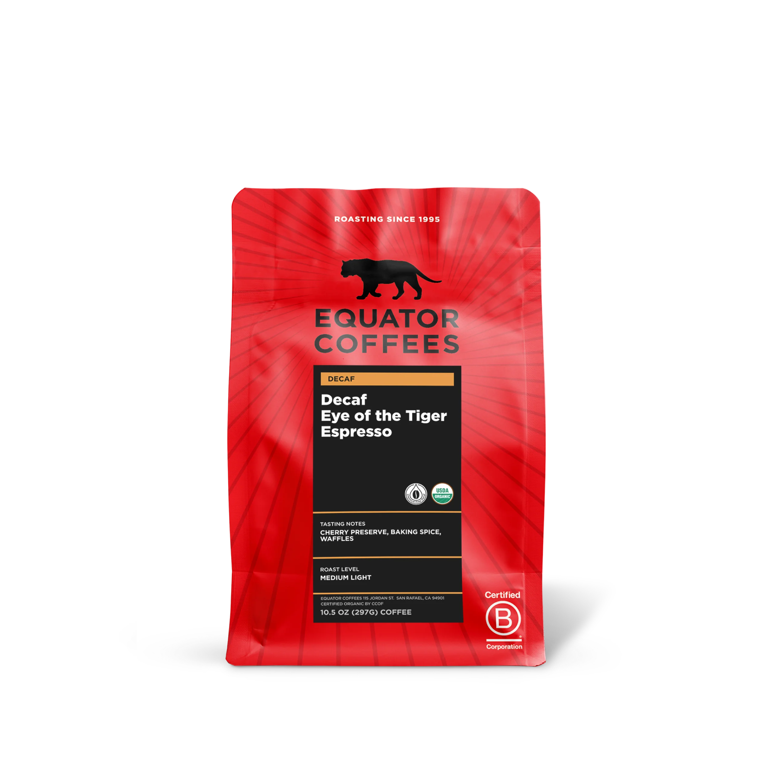 Decaf Eye of the Tiger Espresso
